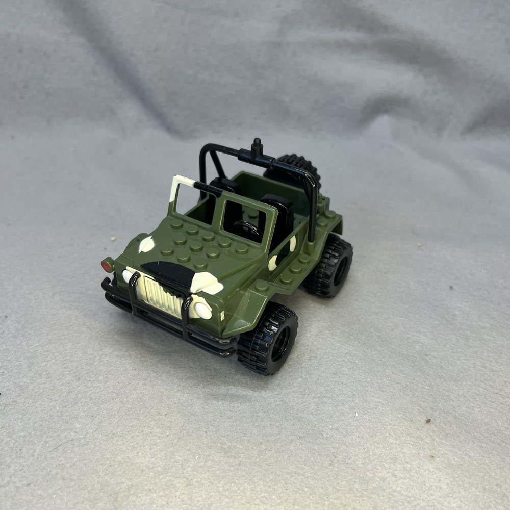 Vintage 1998 DSI Toys Blockmen Military Army Jeep Vehicle 4x3 Building Blocks